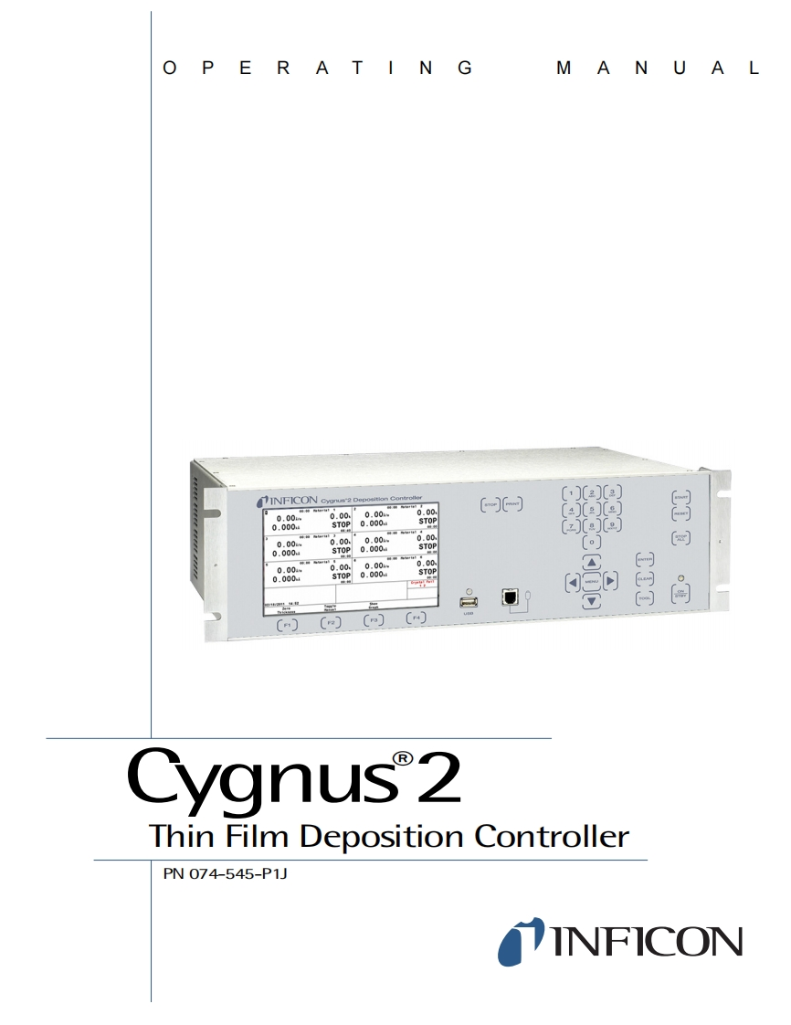 Cygnus2ThinFilmDepositionController操作说明书手册(English)