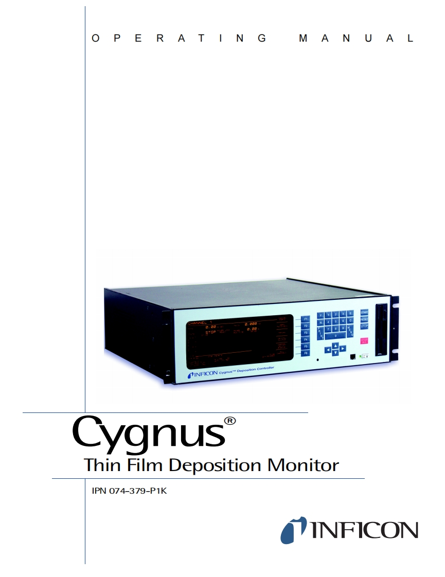 Cygnus®ThinFilmDepositionController_操作说明书手册