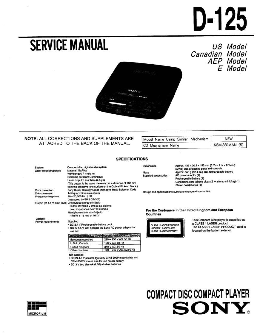 D-125-service-manual维修手册
