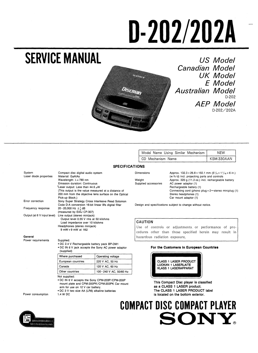 D-202_202A-service-manual维修手册