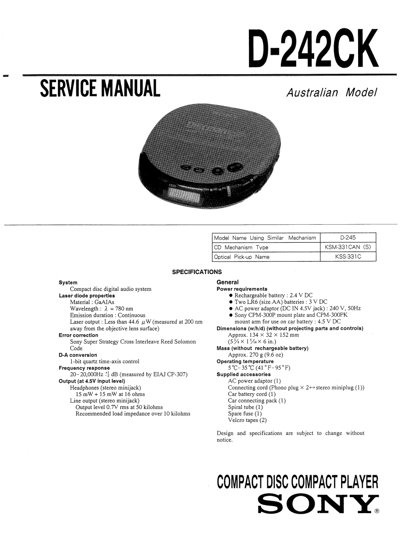 D-242CK-service-manual维修手册