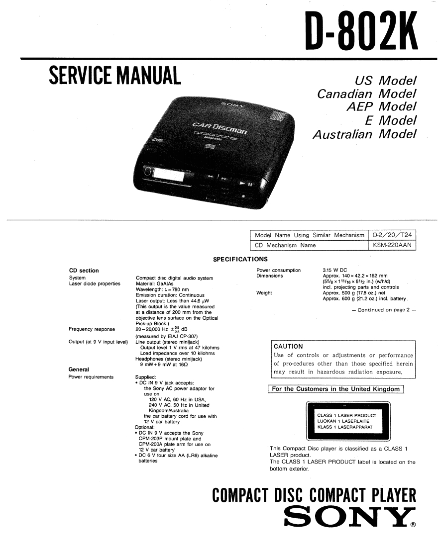 D-802K-service-manual维修手册