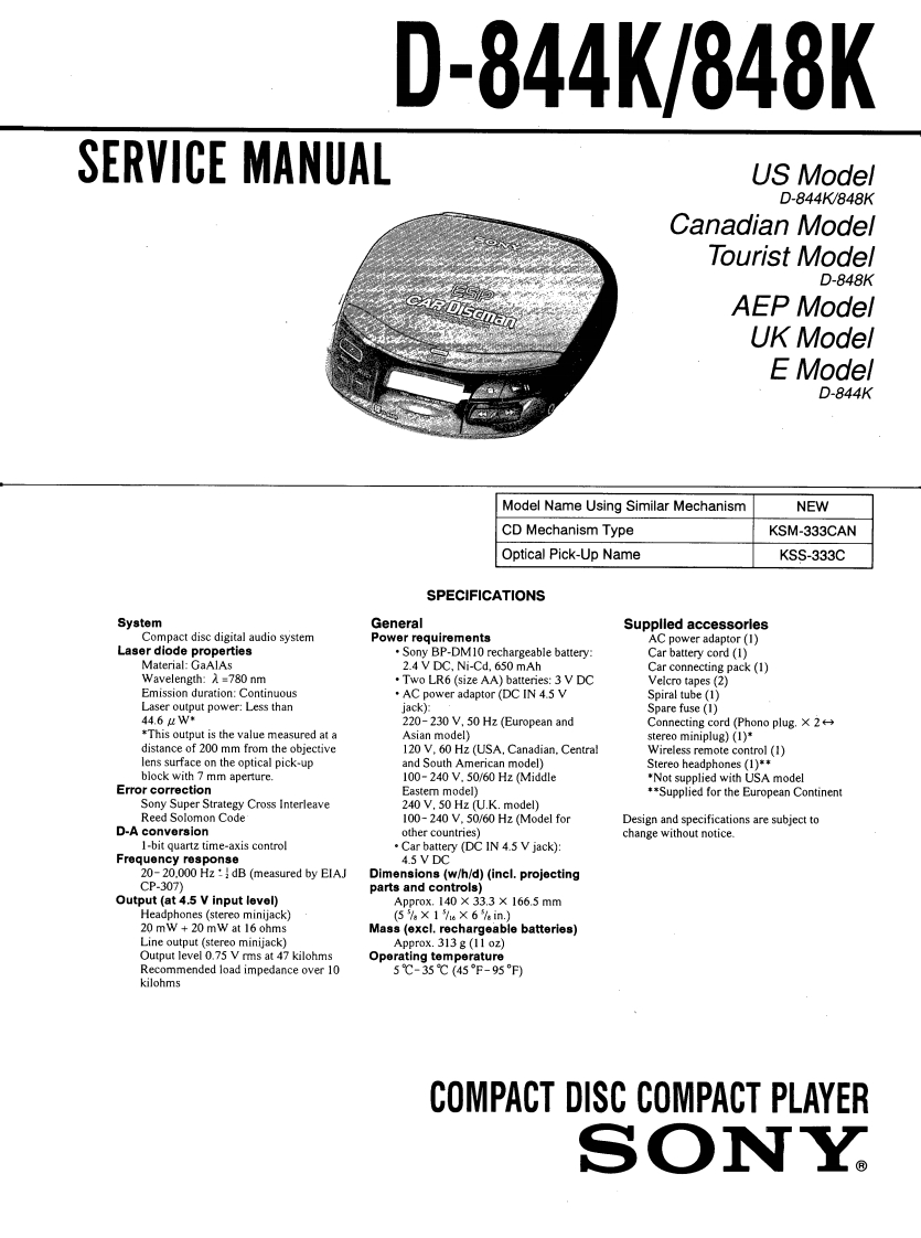 D-844K_848K-service-manual维修手册