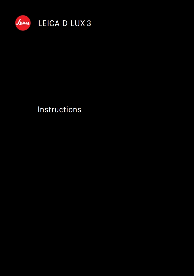 D-Lux_3_使用说明书手册_en