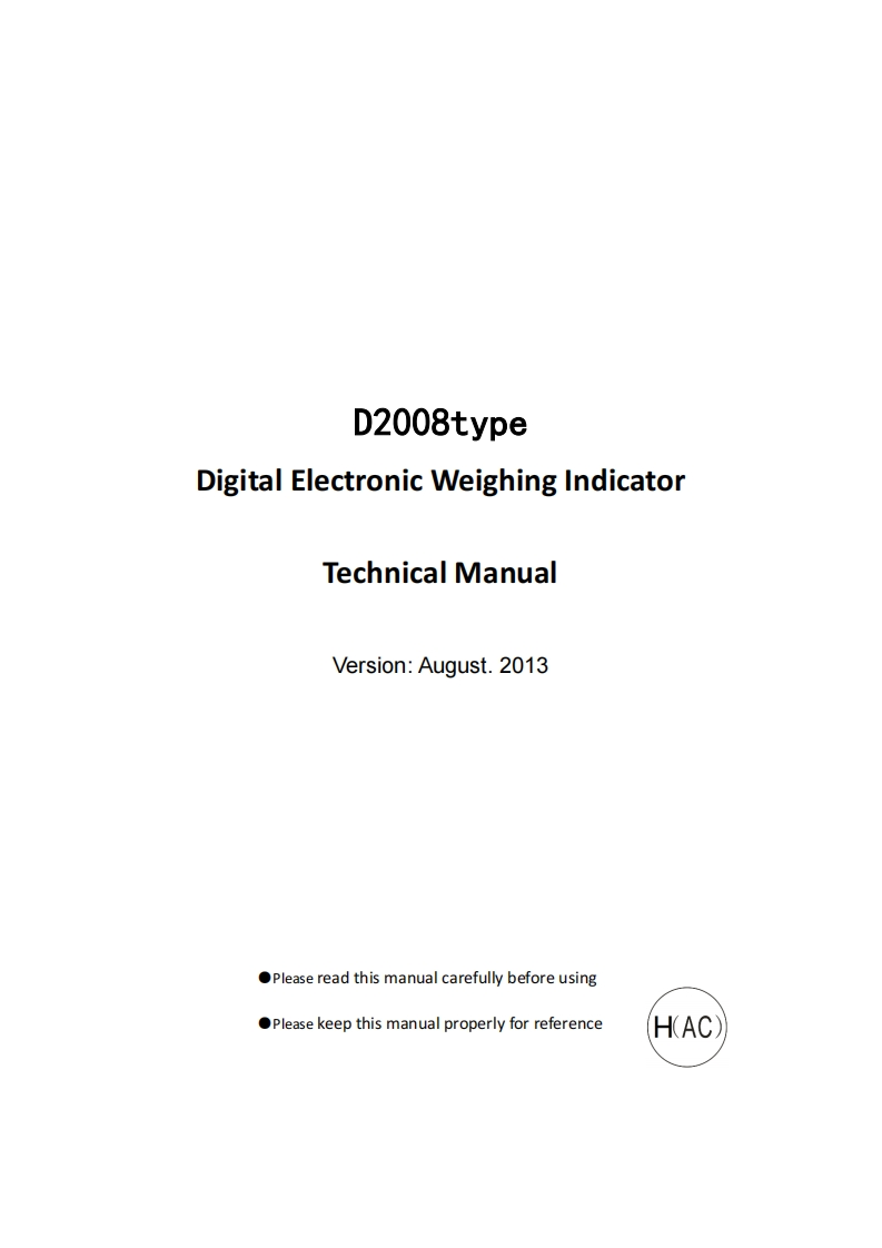 D2008-techinical-manual使用说明书手册