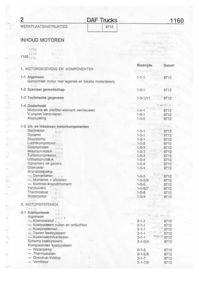 DAF-1160-Truck-Engine-Service-Manual维修维护手册-PDF