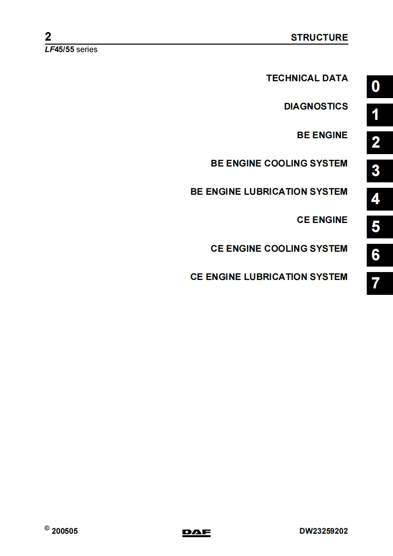 DAF-LF45-55-Trucks-Engine-Service-Manual维修维护手册-PDF