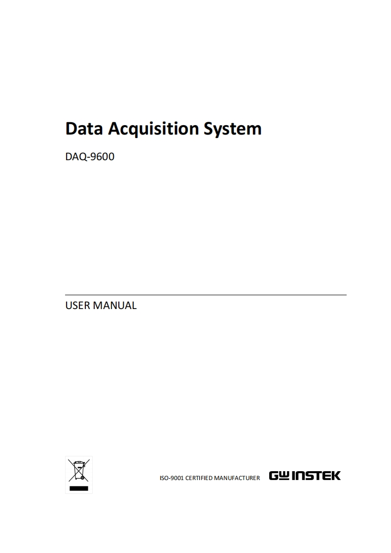 DAQ-9600_操作说明书手册_EN_Ver_A_20251103