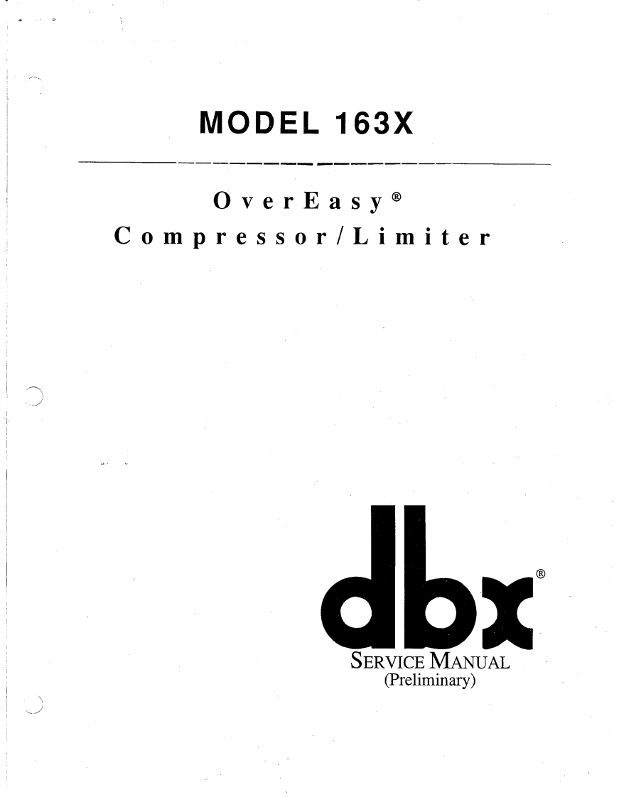 DBX163X-Service-Manual维修手册_original