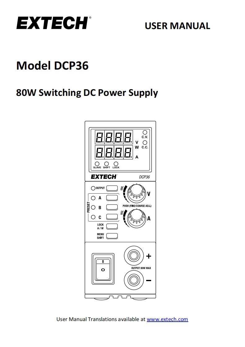 DCP36_安装调试说明书手册-en