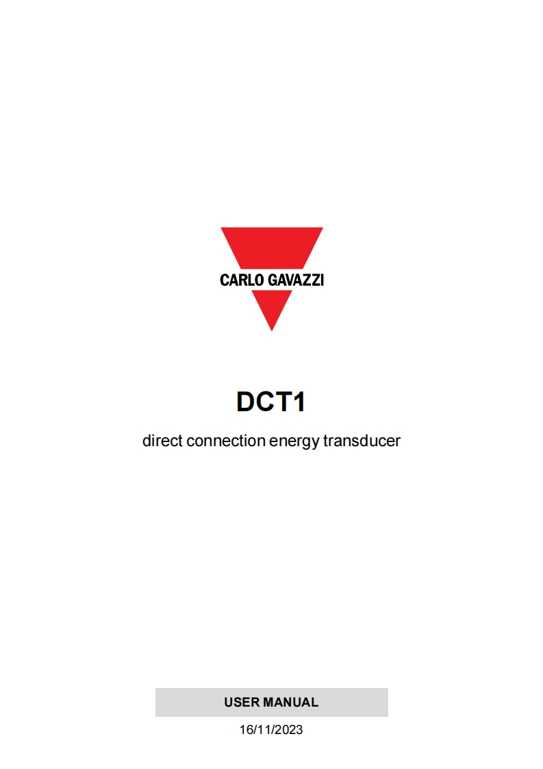 DCT1_标准安装操作说明书手册_标准安装操作说明书手册