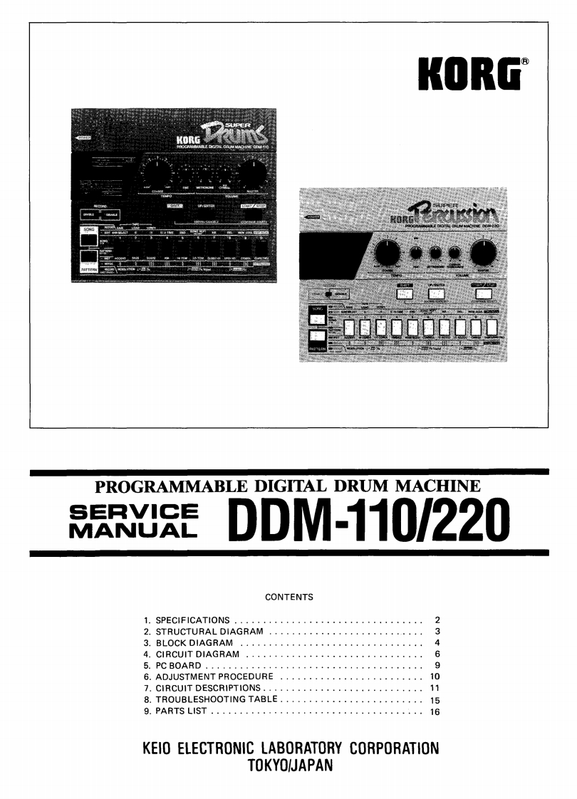 DDM-110_DDM220_维修手册电器原理图
