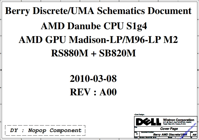 DELL-N5010-WISTRON_Berry_AMD_Discrete_UMA_-_REV_A00笔记本电器原理图