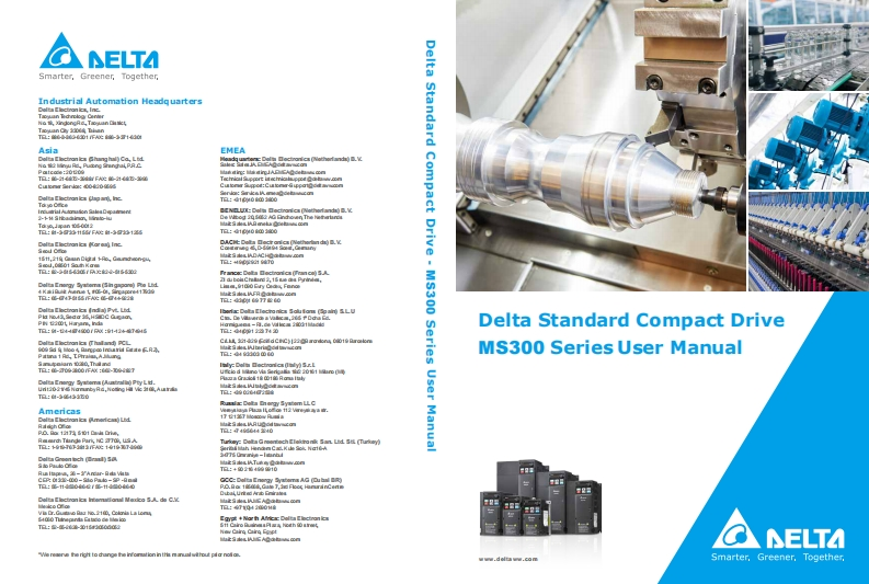 DELTA_VFD-MS300安装调试说明书手册