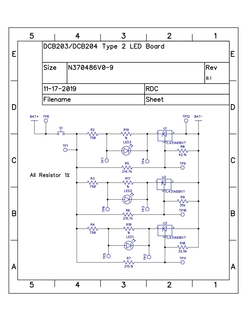 DEWAIL得伟DCB203-DCB204Type2LEDBoard充电器电器原理图纸