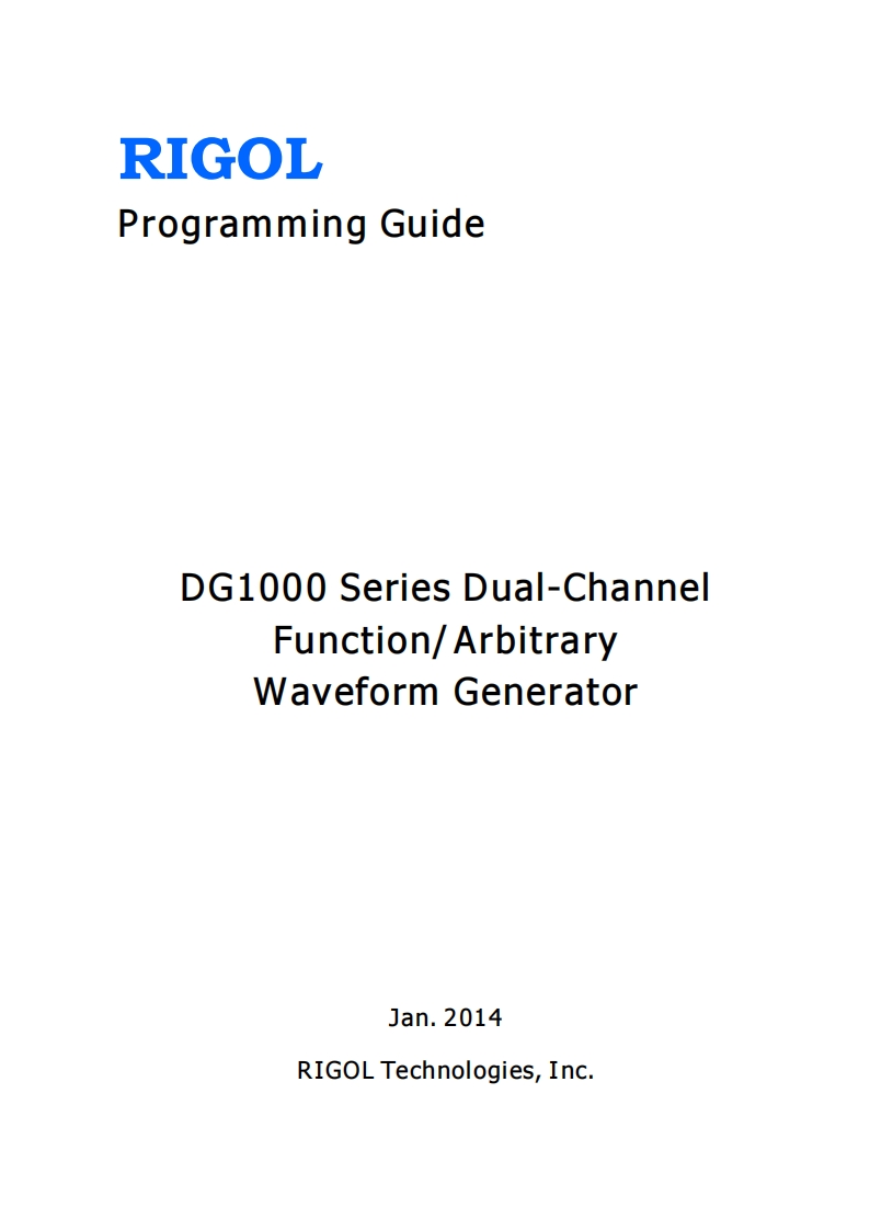 DG1000_编程操作说明书手册Guide_EN