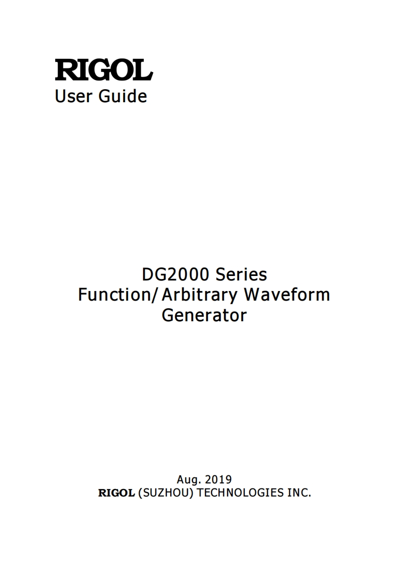 DG2000_UserGuide操作说明书手册_EN