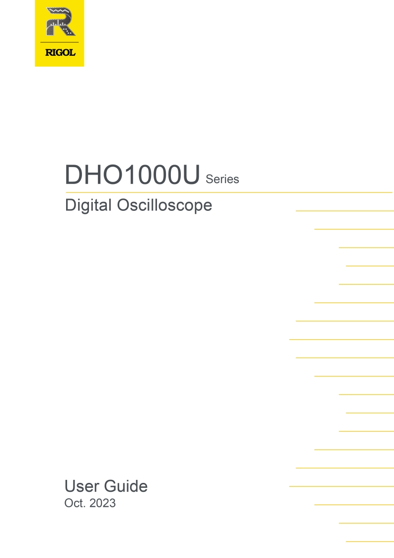 DHO1000U_操作说明书手册