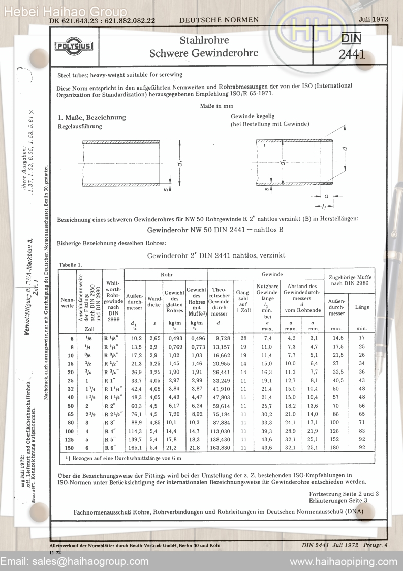 DIN2441-Steel-Tubes-Heavy-Weight-For-Suitable-For-Screwing