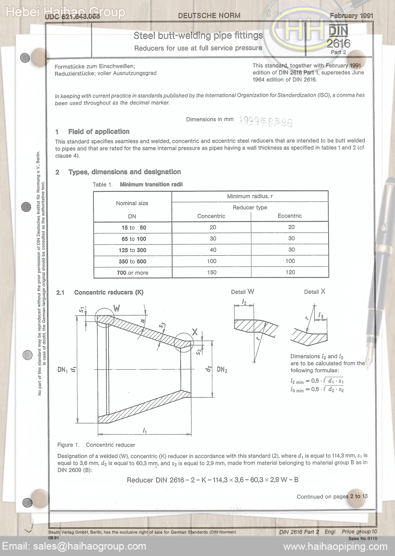 DIN2616-2-Steel-butt-welding-pipe-fittings-Reducer-for-use-at-full-service-pressure