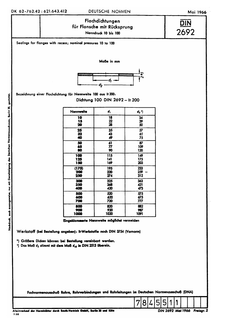 DIN2692-1966DE.Flatgaskets