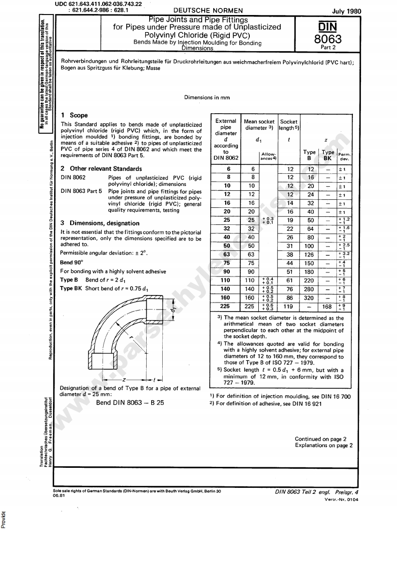 DIN_8063-2_(1980)现行标准规范