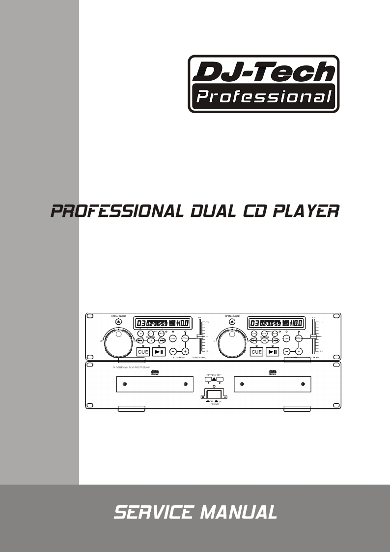 DJTech-DUAL-cd-维修说明书手册含电器原理图