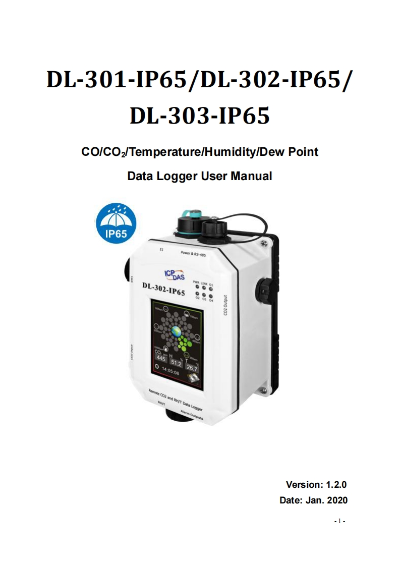 DL-300-IP65_用户操作说明书手册_英语_v1.2.0