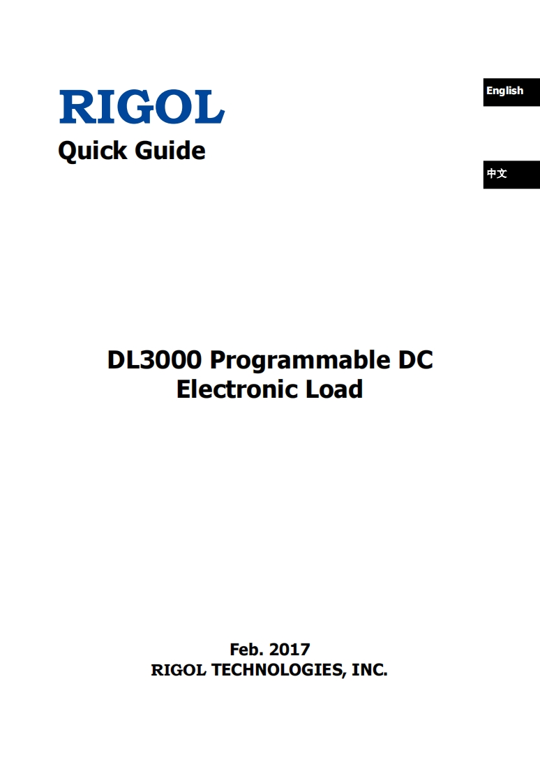 DL3000_操作说明书手册_EN