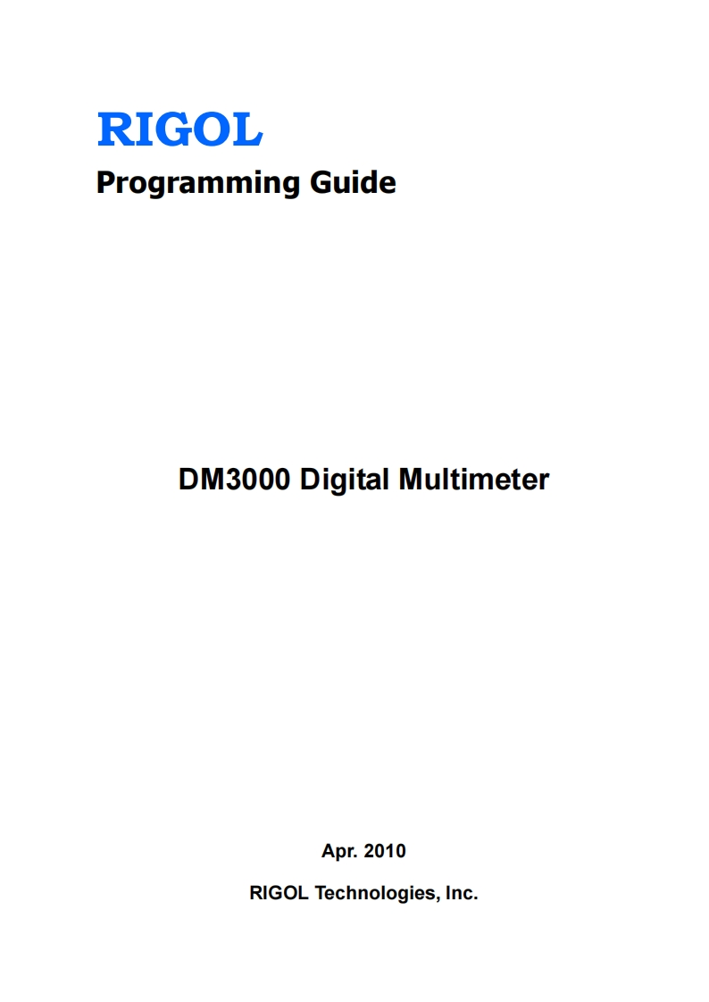 DM3000_编程操作说明书手册_Guide