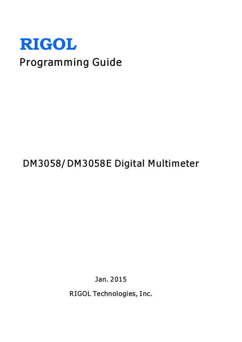 DM3058_ProgrammingGuide编程操作说明书手册_EN