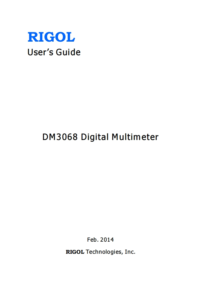 DM3068_UserGuide操作说明书手册_EN