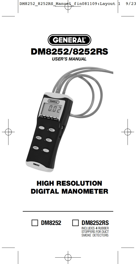 DM8252_8252RS_手册说明书指南