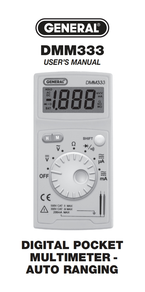 DMM333_使用者说明书手册