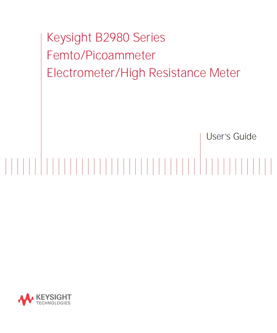 DMM_B2980A_UG操作说明书手册