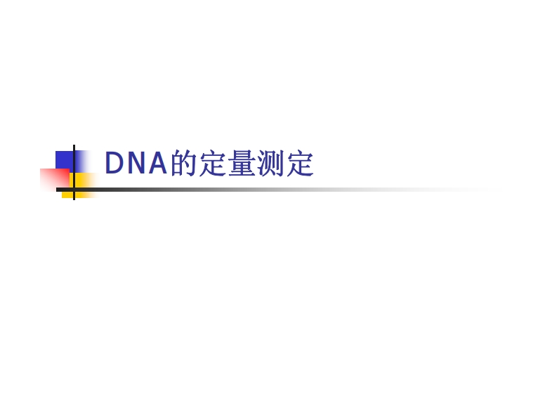 DNA的定量测定