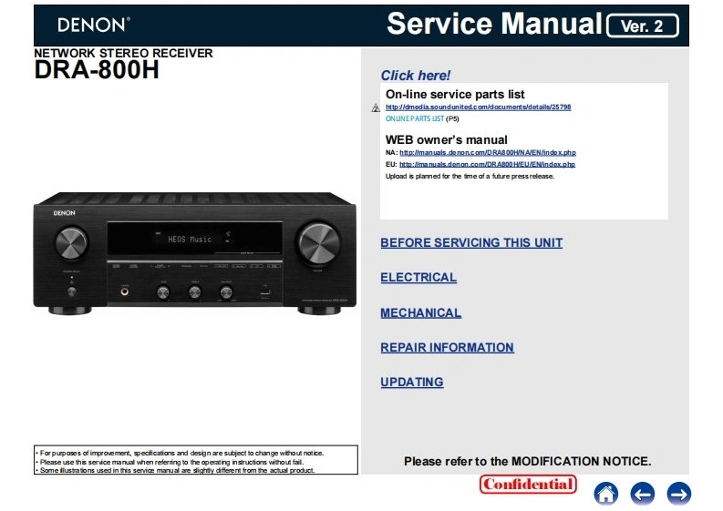 DNON-DRA800H_sm维修手册