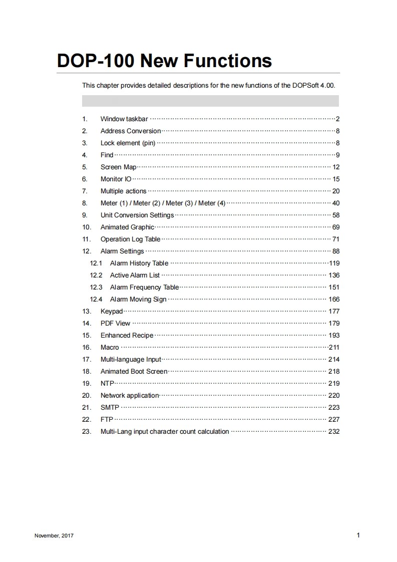 DOP-100_New_Functions_Operating_Instruction_使用说明书手册-20171101