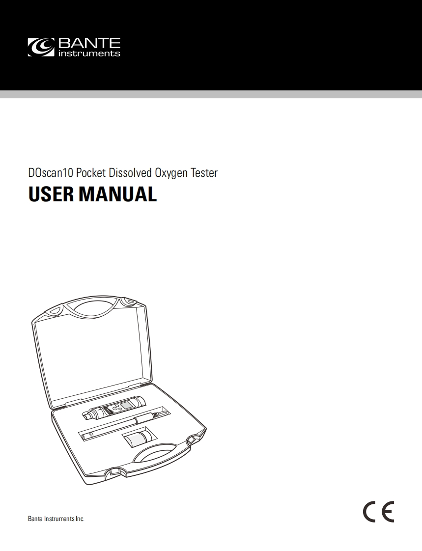 DOscan10PocketDissolvedOxygenTester使用说明书手册