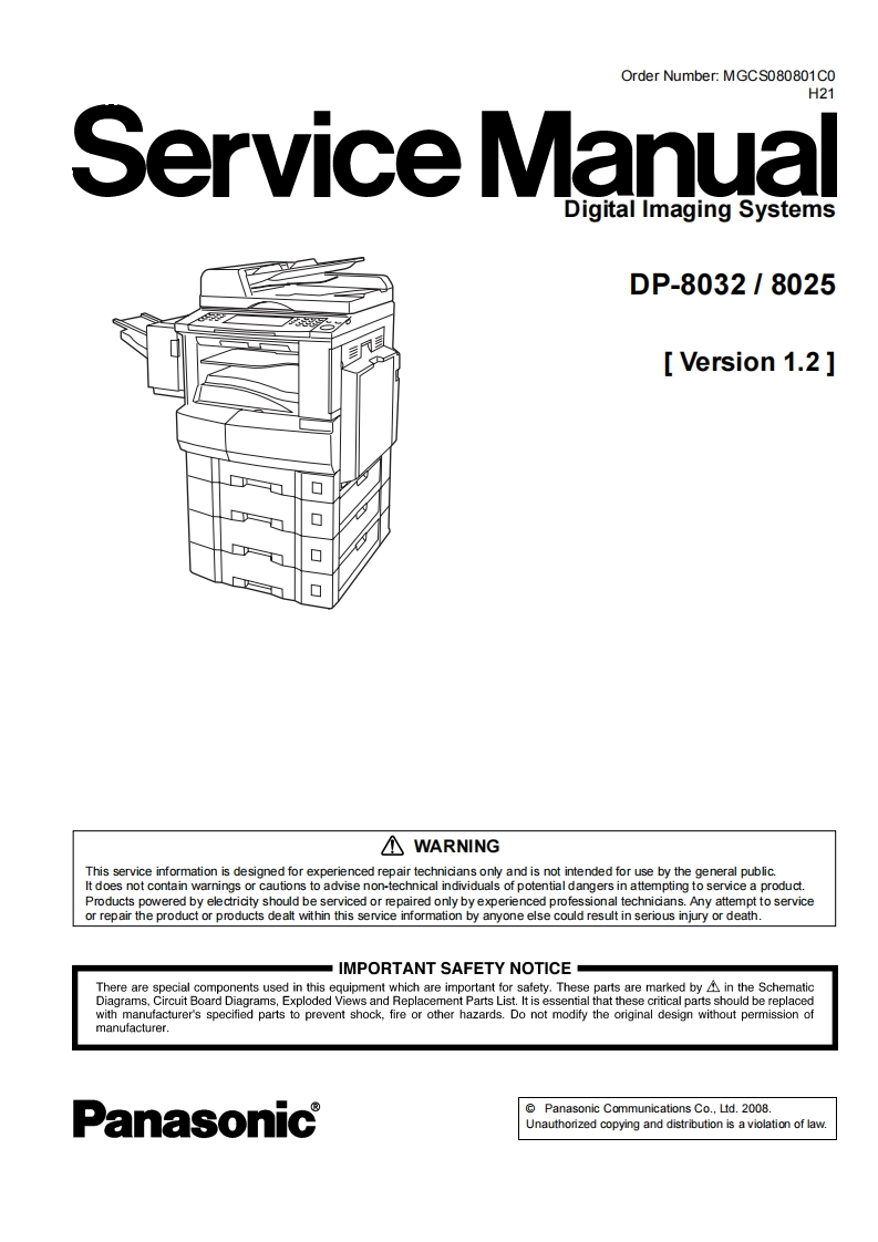 DP-8032-PG_Service-Manual维修维护手册