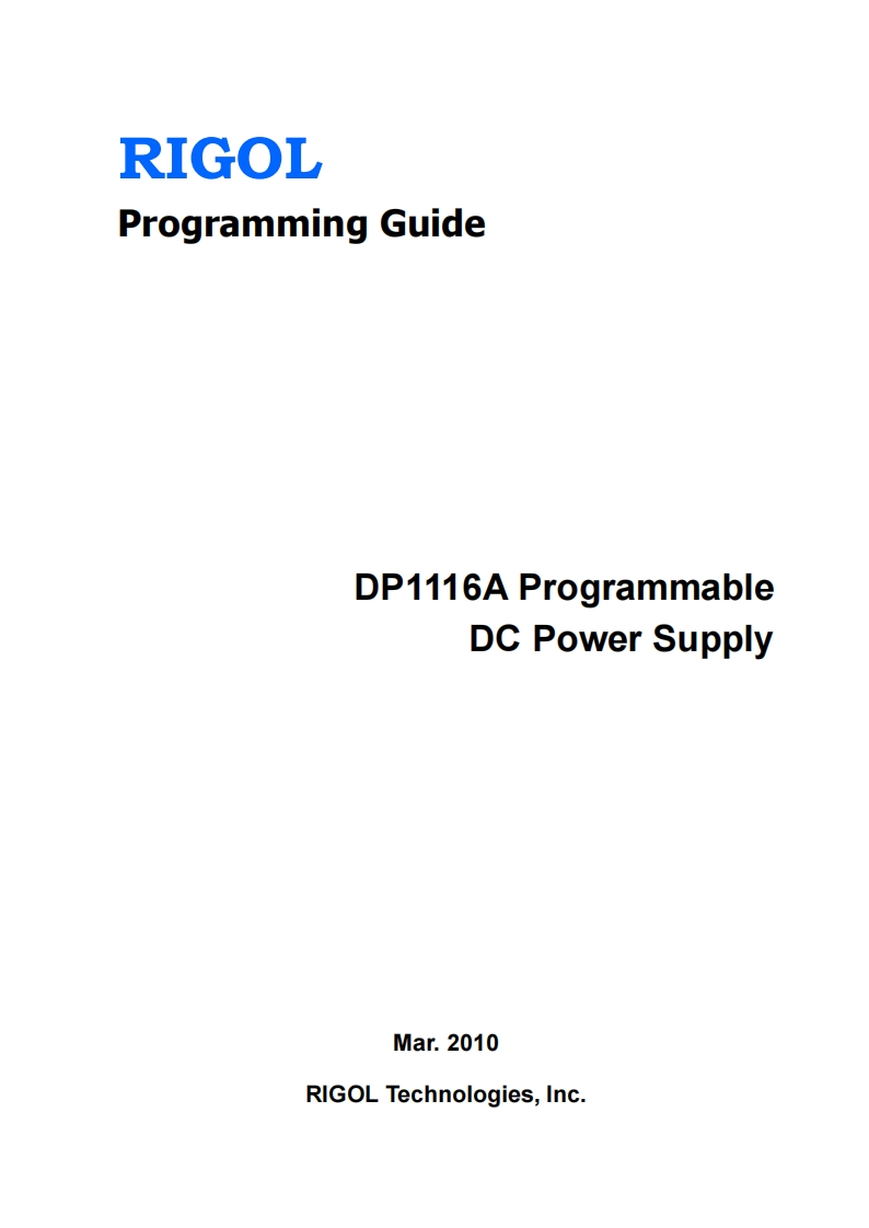DP1116A_编程操作说明书手册Guide_EN