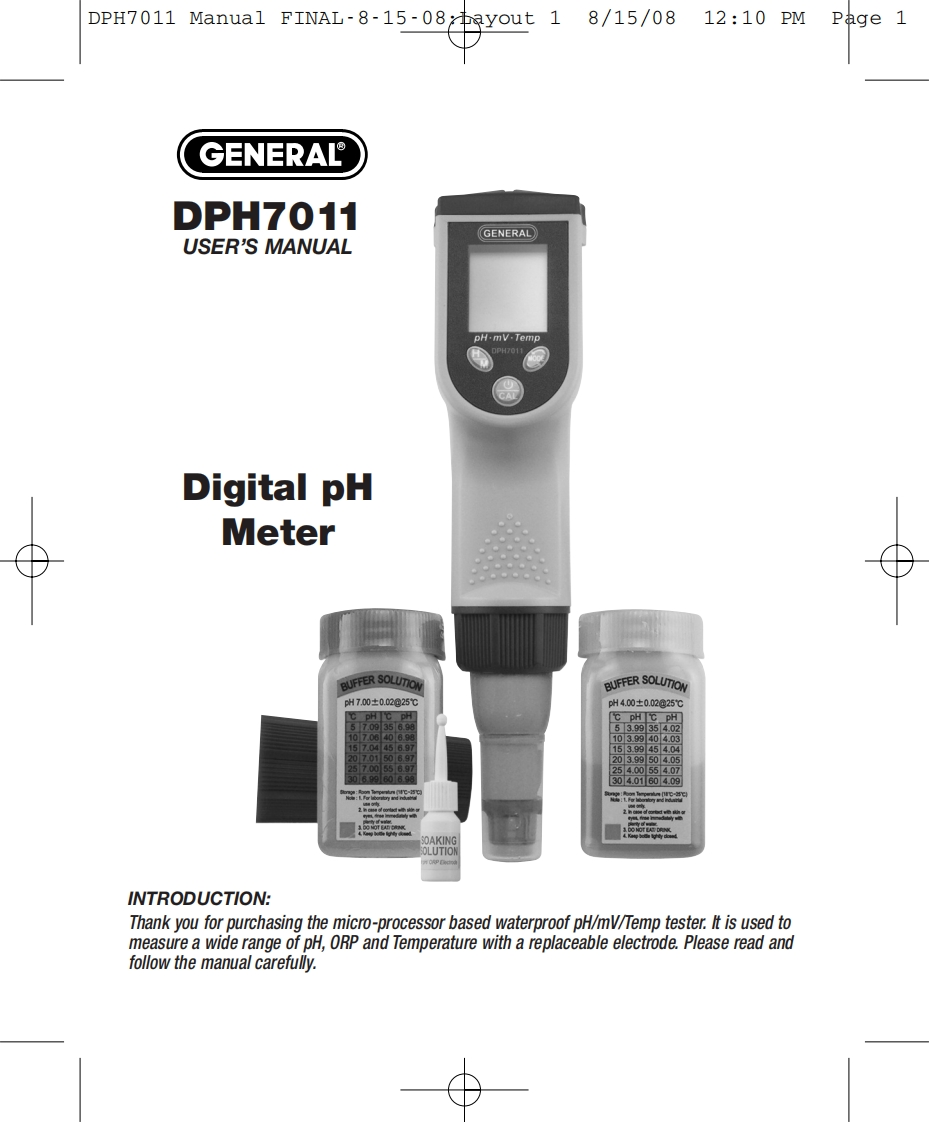 DPH7011_手册说明书指南
