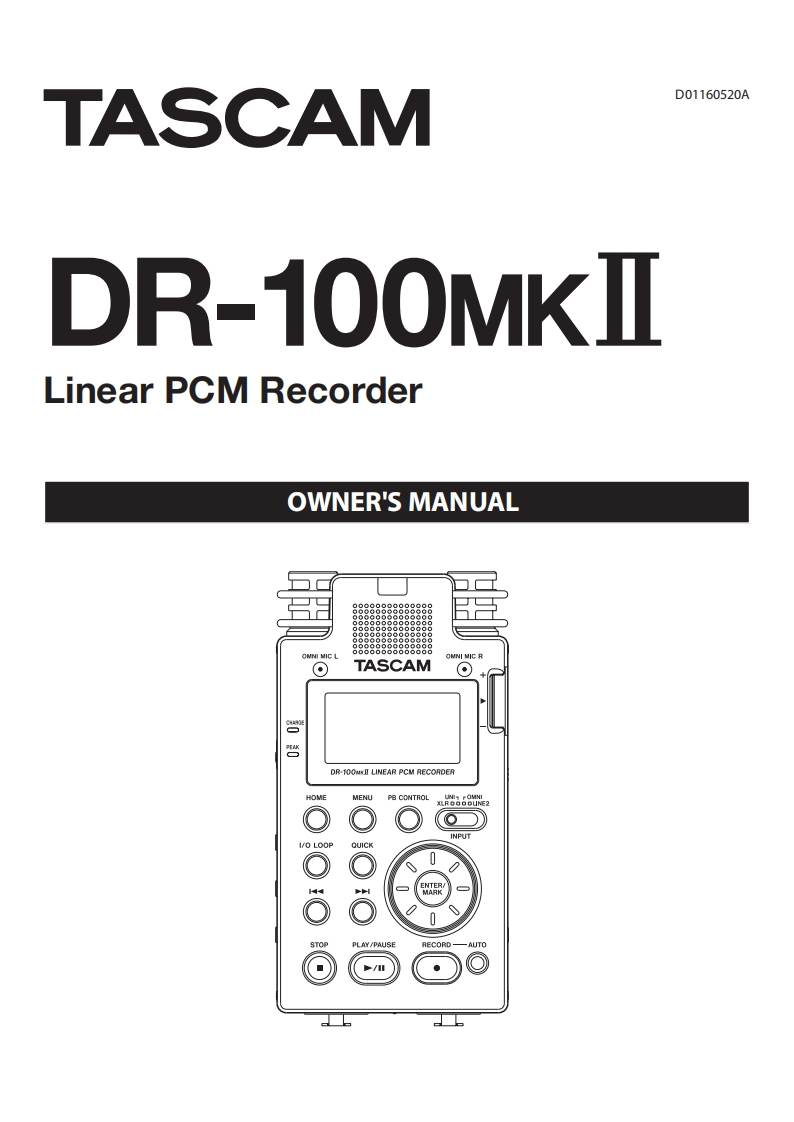 DR-100mk2操作说明书手册