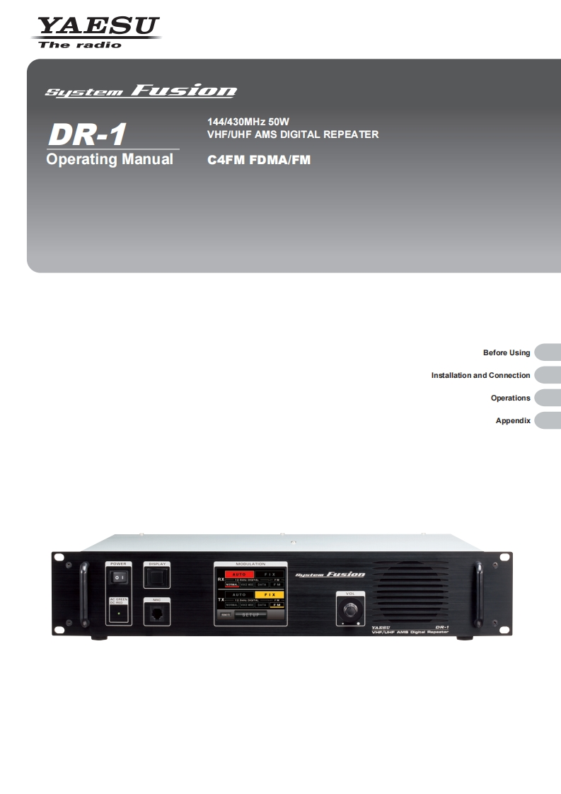 DR-1_操作说明书手册_ENG_EH043U101