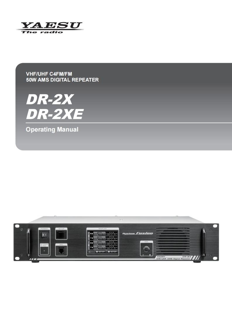 DR-2X_XE_操作说明书手册-english