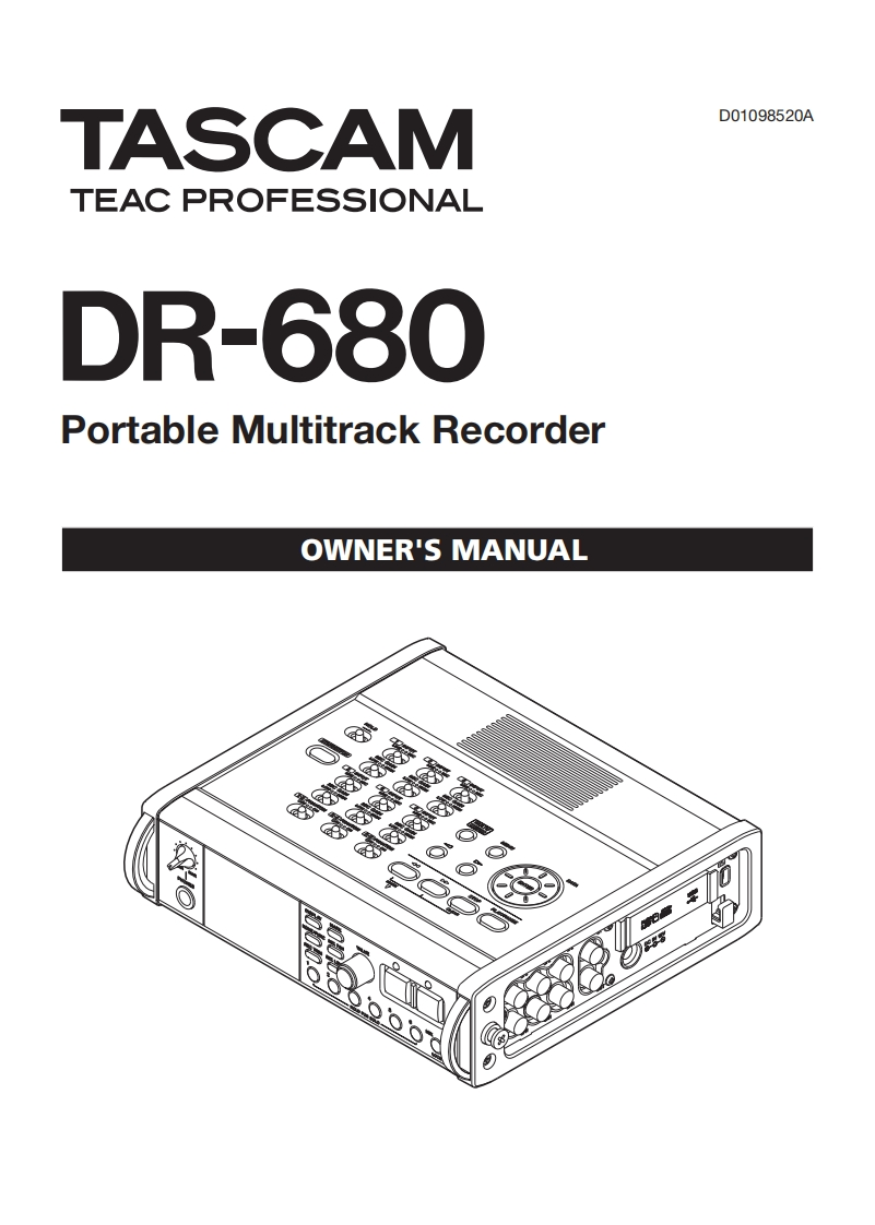 DR-680操作说明书手册