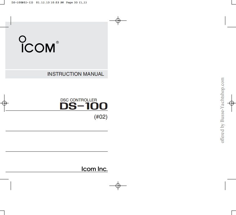 DS-100-instruction-manual操作说明书手册