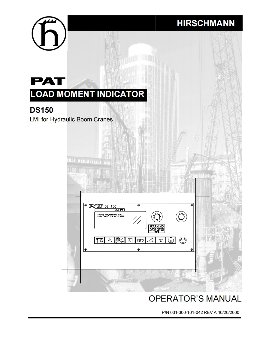 DS150_Operators_Manual操作说明书手册