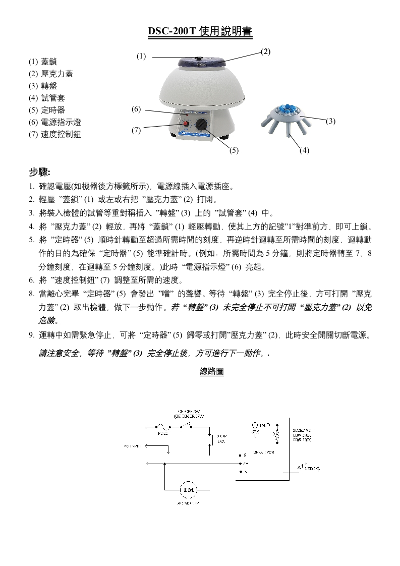 DSC-200T操作说明书手册