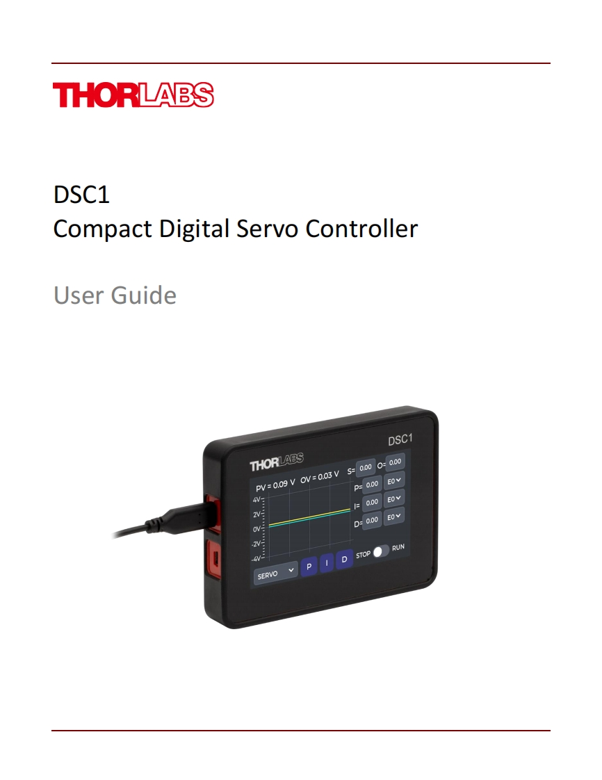 DSC1-标准安装操作说明书手册